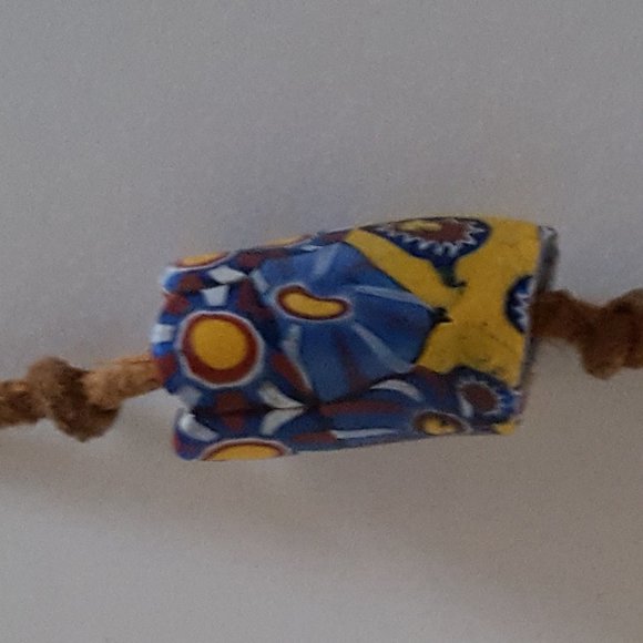 Vintage Glass Trade Bead on 15" Leather Cord - Picture 7 of 9